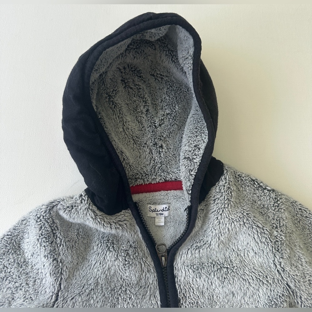 Splendid boy’s Gray and Black Jacket. Size 12-18M. - Picture 4 of 7